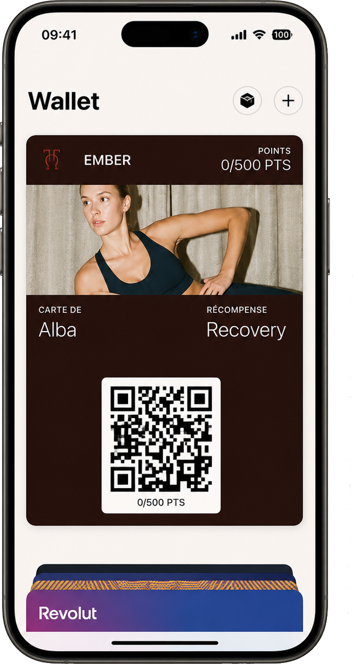 Carte de fidélité EMBER dans Apple Wallet